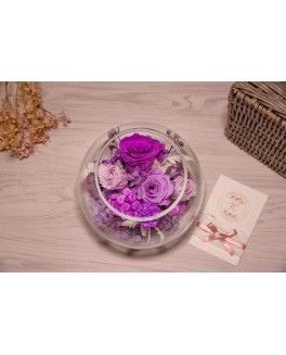 Glass Bowl Bouquet 03 保鮮花